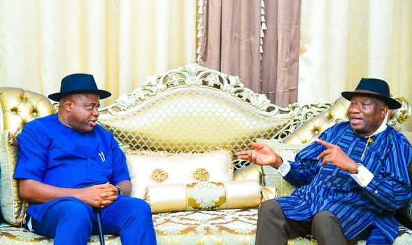 Jonathan Cautions Against Do-or-Die Politics, Pays Condolence Visit To Bayelsa Governor