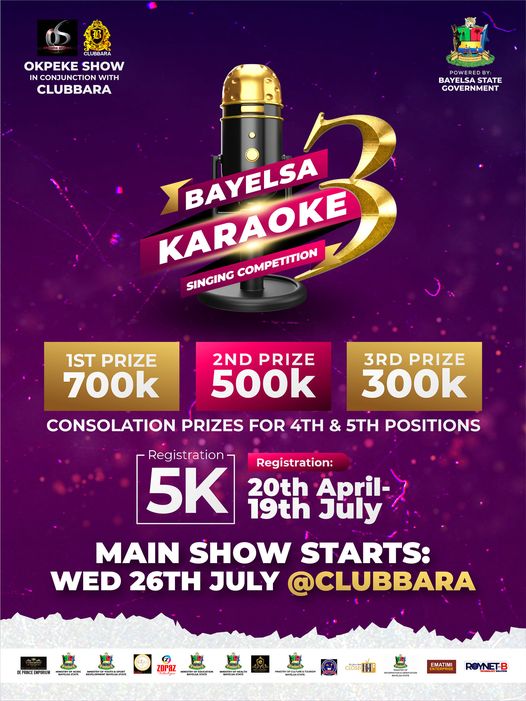 Bayelsa Karaoke Singing Competition Season 3 Premieres July 26