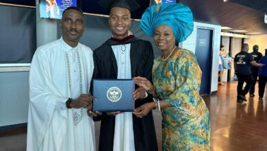 Korede Komaiya Celebrates Son's Graduation from Oral Robert University [Photos]