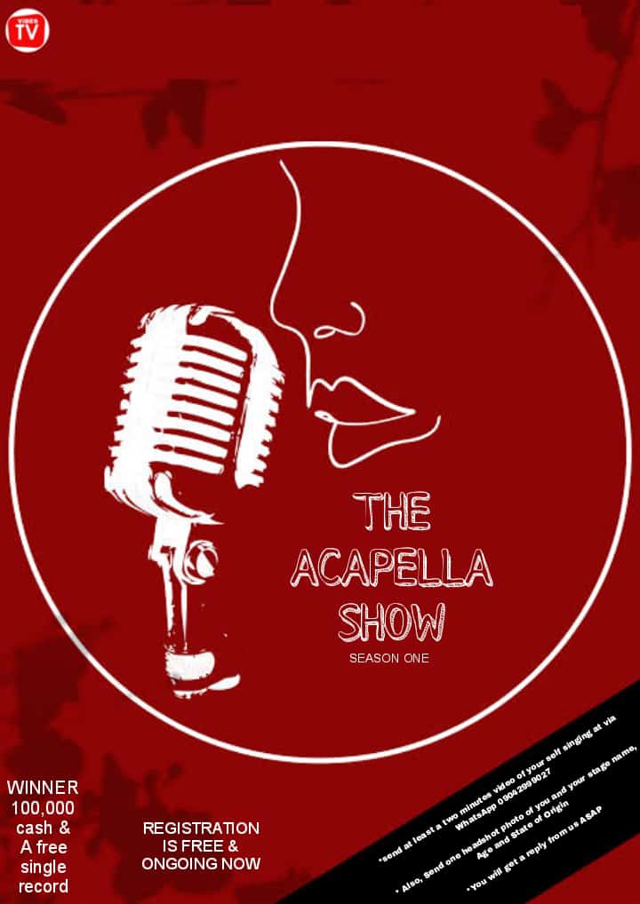 Vibes TV Set to Host Season One of The Acapella Show with N100k Prize