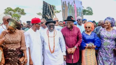 Diri, Okowa, Others at funeral of Sheriff's Mother-in-law, Mama Agnes Tager, in Delta