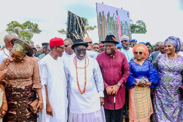 Diri, Okowa, Others at funeral of Sheriff's Mother-in-law, Mama Agnes Tager, in Delta