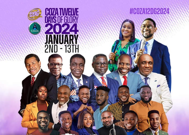 Live COZA 12 Days of Glory 2024 Thursday 4 January Evening Session