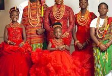 Mercy Johnson, Nigerian Actress Shares Photos of Her Family in Benin Royal Attire