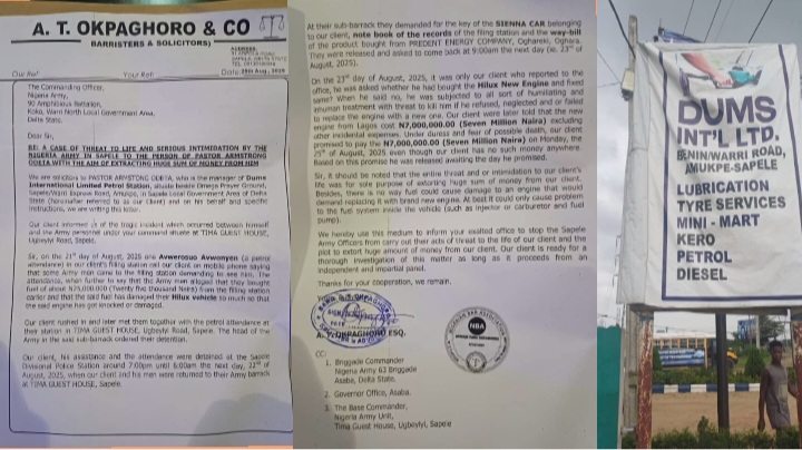 Delta Filling Station Shutdown: Nigerian Army Personnels in Massive Extortion Plot, Brutalize, Threats Manager