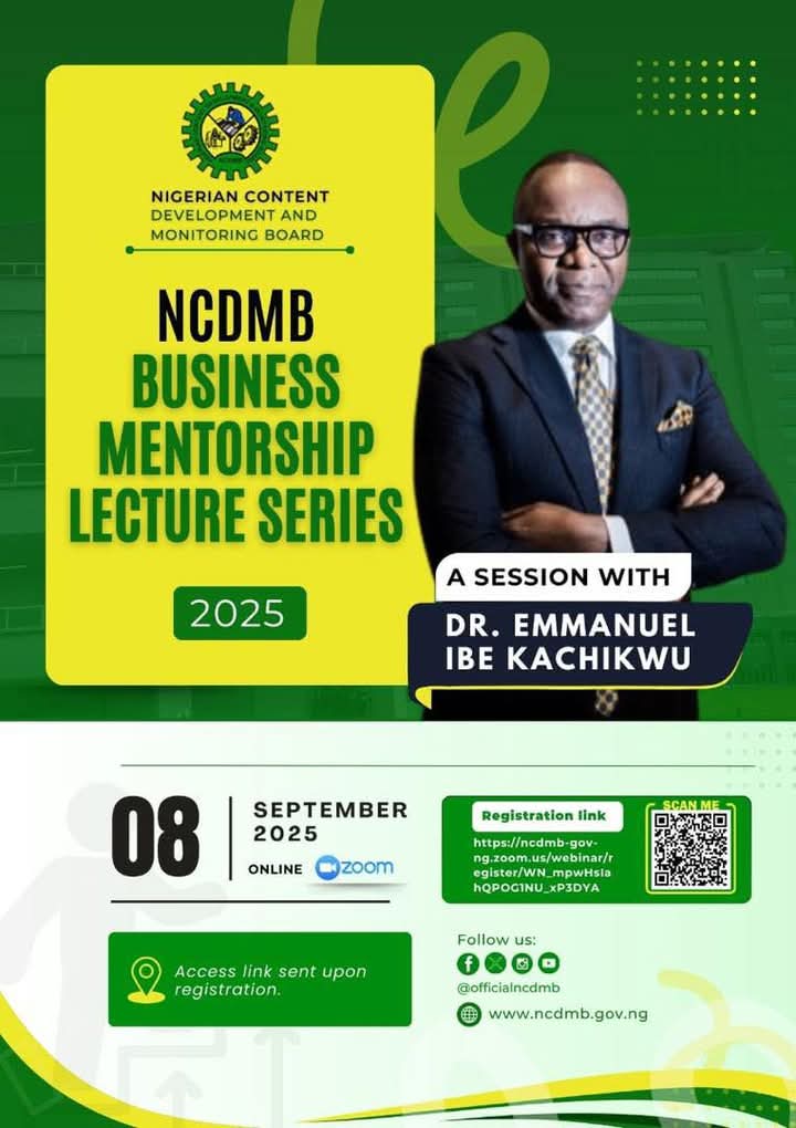 Ex-Minister Kachikwu to Speak at NCDMB’s Business Mentorship Lecture Series