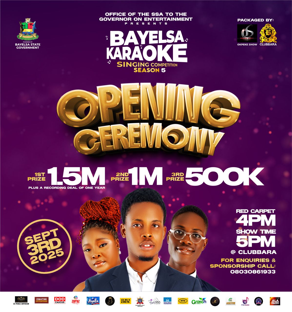 Bayelsa Karaoke Singing Competition Season 5 Opens September 3