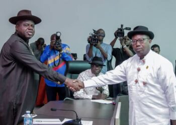 Gov Diri Swears In 12th HoS, Sawyer, Two Special Advisers On Legal Matters, charges Head of Service to be professional