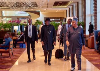 Jonathan Arrives Ghana for Democracy Dialogue Jonathan Arrives Ghana for Democracy Dialogue