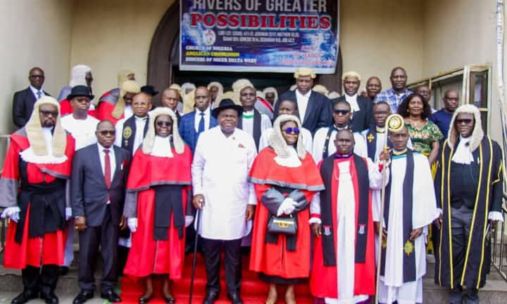 2025/26 Legal Year: Gov Diri Attends Church Service in Bayelsa, Reiterates Harmony Among Arms of Government