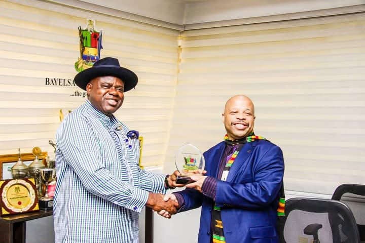 Governor Diri Receives Prime Minister of The State of Africa in Diaspora