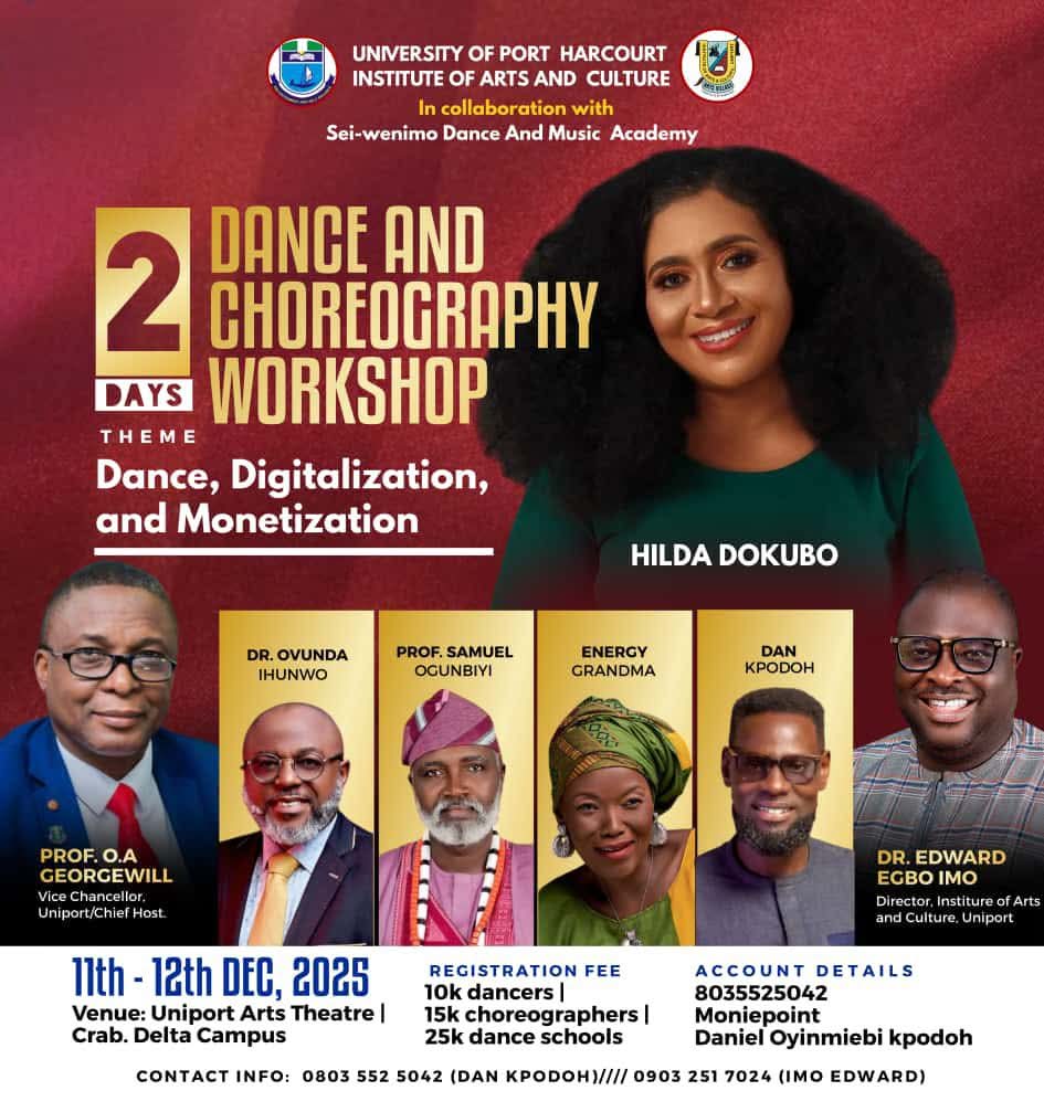 University of Port Harcourt Dance and Choreography Workshop 2025 – Dance, Digitalization & Monetization