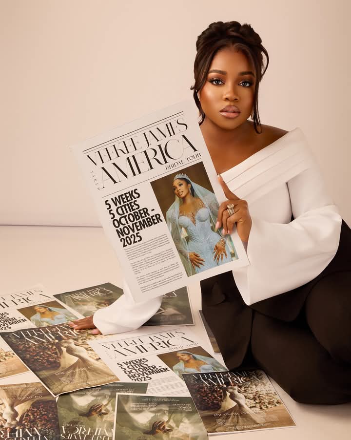 Veekee James U.S Bridal Tour 2026: Nigerian Fashion Queen Announces Her First American Tour