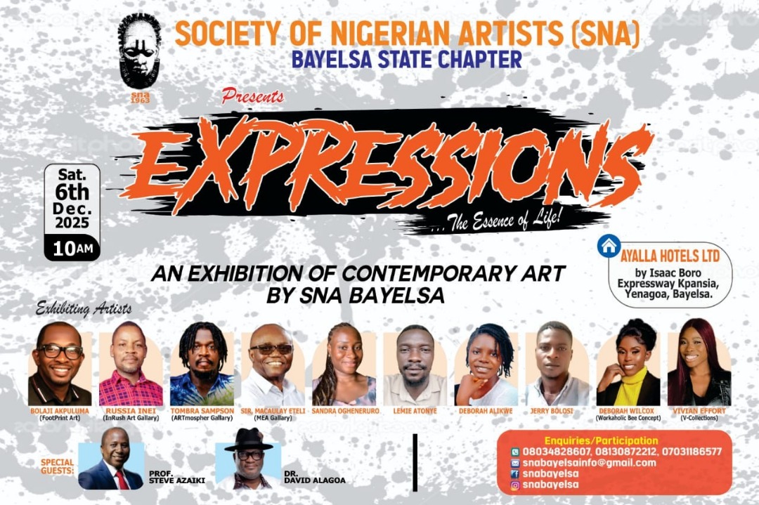 Society of Nigerian Artists Set for Arts Exhibition Tagged Expressions in Yenagoa