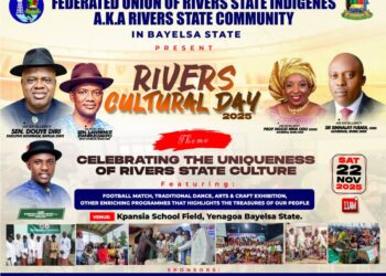 Rivers Community in Bayelsa Set to Celebrate Cultural Day Today