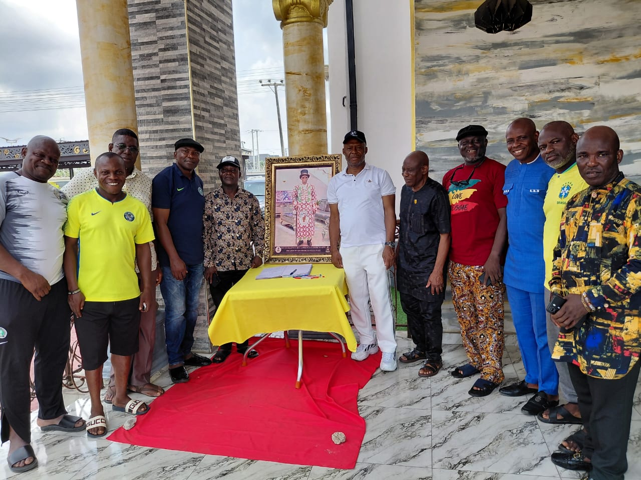 Ewhrudjakpo: Ex-Football Professionals commiserate with late Deputy Governor's family, Gov. Diri, Bayelsans