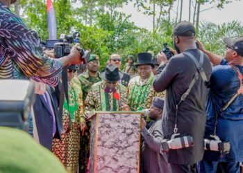Youths, Women Storm New Yenagoa City Road 1 for Bola Ahmed Tinubu’s Project Inauguration