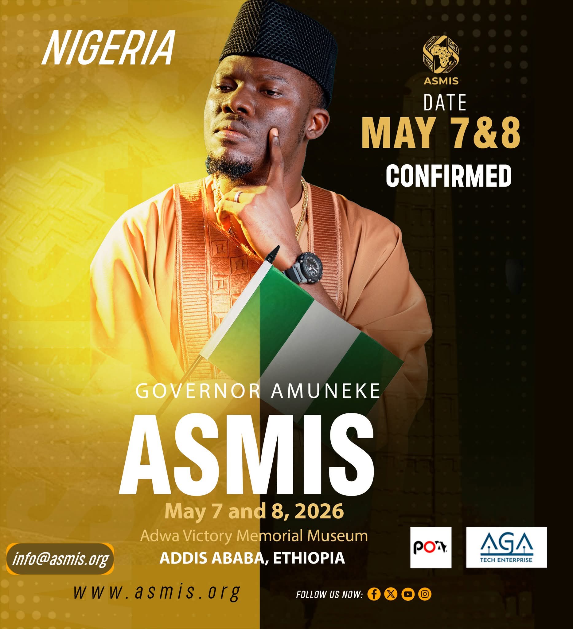 Digital Powerhouse Takes Center Stage: Governor Amuneke Kevinblak Set for ASMIS 2026 in Addis Ababa