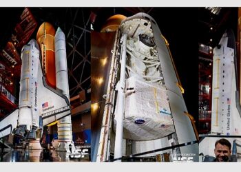 Space Shuttle Endeavour Takes Center Stage in Historic Vertical Launch Display