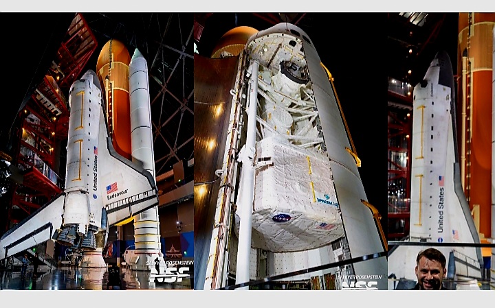 Space Shuttle Endeavour Takes Center Stage in Historic Vertical Launch Display