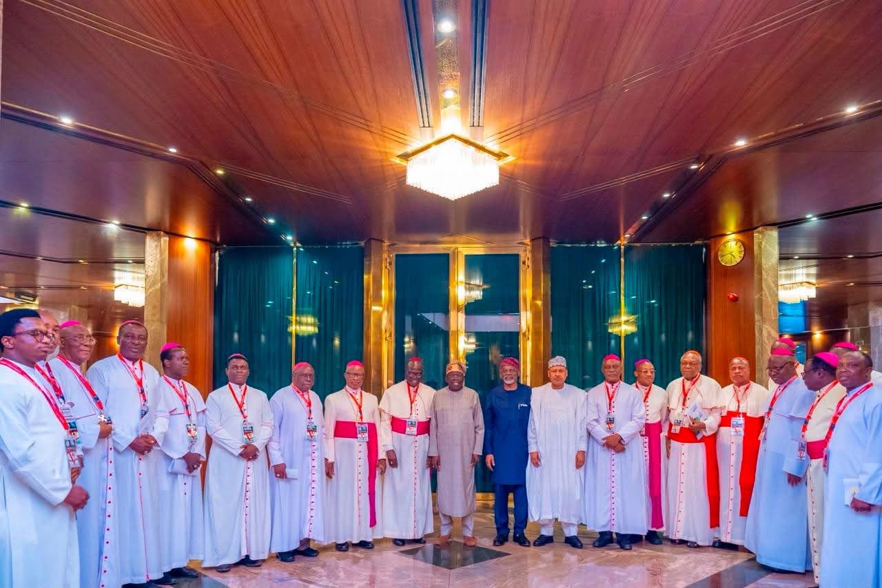 Tinubu Assures Catholic Bishops of Security Gains, Says Prosperity Is on the Horizon Tinubu Assures Catholic Bishops of Security Gains, Says Prosperity Is on the Horizon