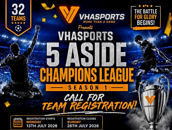 VHASPORTS Unveils 32-Team 5-Aside Champions League in Yenagoa