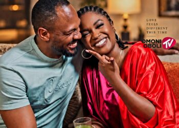 Omoni Oboli Teases New Movie, Thicker Than Water With Daniel Etim Effiong Omoni Oboli Teases New Movie, Thicker Than Water With Daniel Etim Effiong