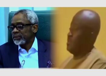 Desmond Elliot Kneels, Begs Gbajabiamila For Forgiveness Over APC Primary