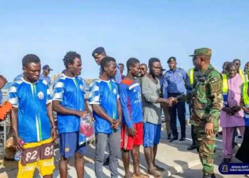 Ghana Navy Rescues Seven Fishermen After 13 Days Adrift at Sea