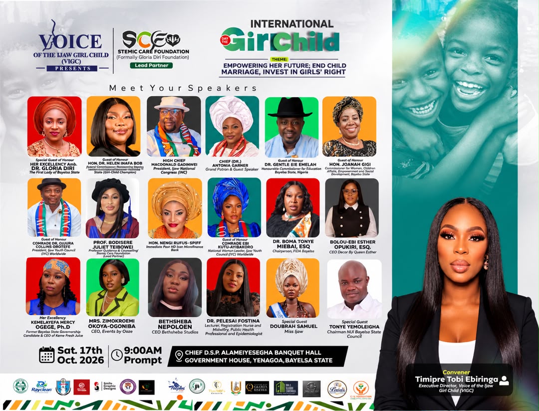 VIGC, Stemic Care Foundation to Mark International Day of the Girl Child in Bayelsa